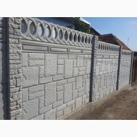 Глянцевые бетонные заборы с установкой в Запорожье и обл