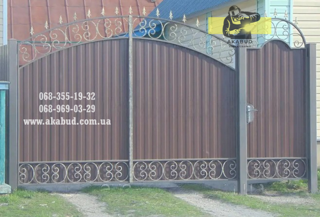Фото 18. Ворота из профлиста в Кривом Роге от производителя